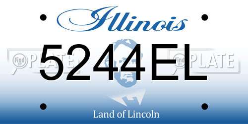 5244EL Illinois License Plate