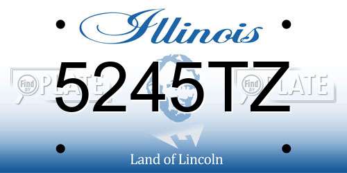 5245TZ Illinois License Plate