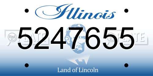 5247655 Illinois License Plate