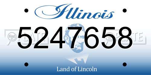 5247658 Illinois License Plate