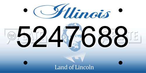 5247688 Illinois License Plate