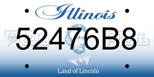 52476B8 Illinois License Plate