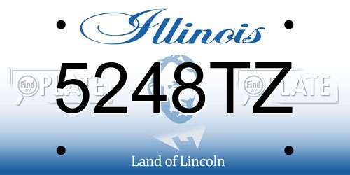5248TZ Illinois License Plate
