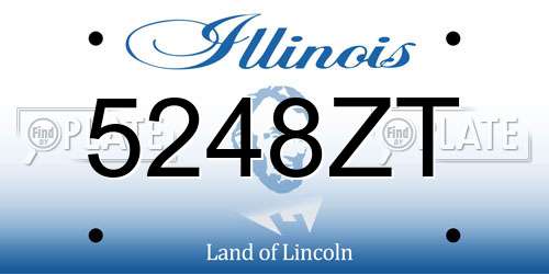 5248ZT Illinois License Plate
