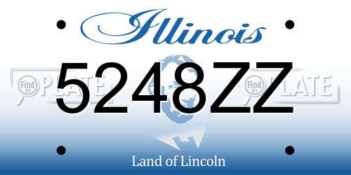 5248ZZ Illinois License Plate