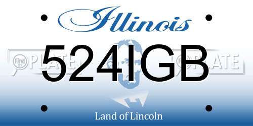 524IGB Illinois License Plate