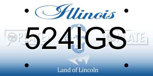 524IGS Illinois License Plate