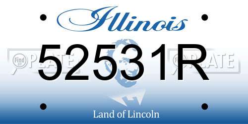 52531R Illinois License Plate