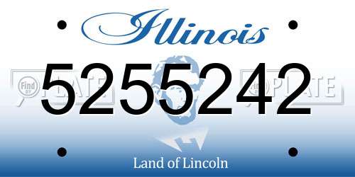 5255242 Illinois License Plate