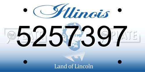 5257397 Illinois License Plate
