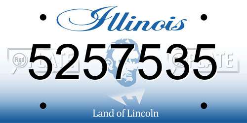 5257535 Illinois License Plate