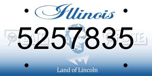 5257835 Illinois License Plate