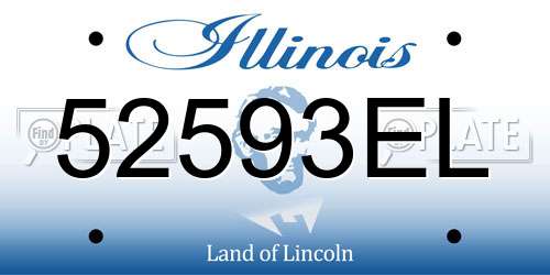 52593EL Illinois License Plate