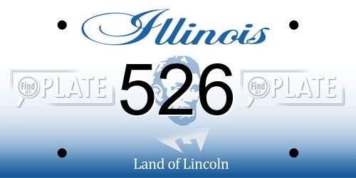 526 Illinois License Plate