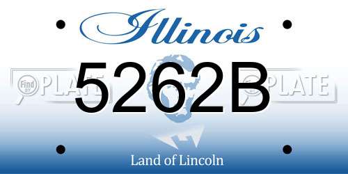 5262B Illinois License Plate