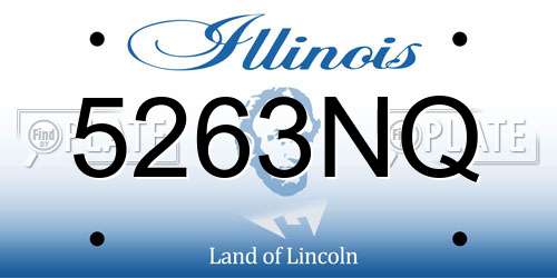 5263NQ Illinois License Plate