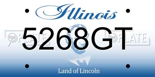 5268GT Illinois License Plate