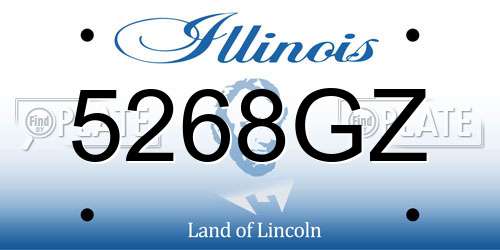 5268GZ Illinois License Plate