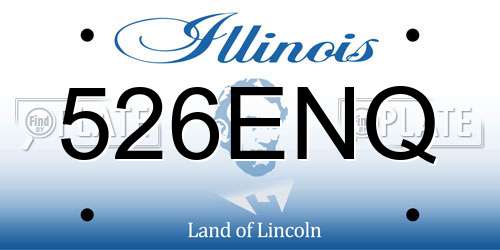 526ENQ Illinois License Plate