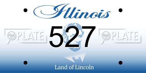 527 Illinois License Plate
