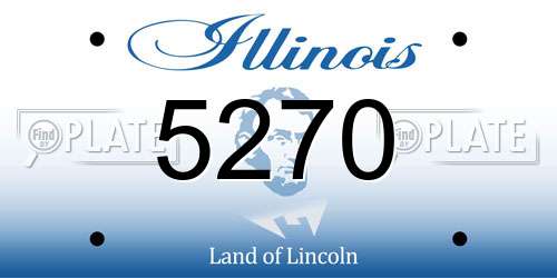 5270 Illinois License Plate
