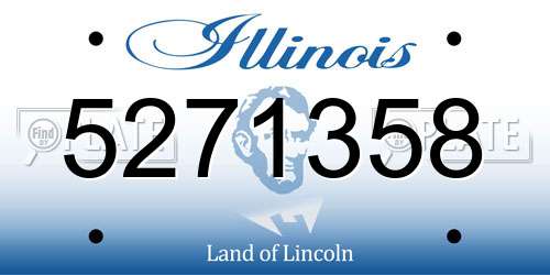 5271358 Illinois License Plate