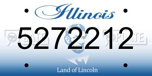 5272212 Illinois License Plate