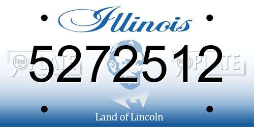 5272512 Illinois License Plate