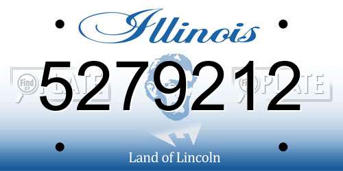 5279212 Illinois License Plate