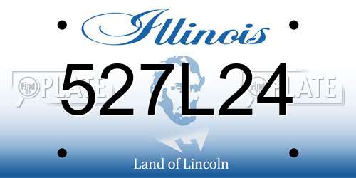 527L24 Illinois License Plate