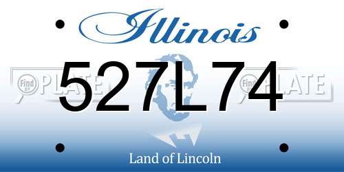 527L74 Illinois License Plate