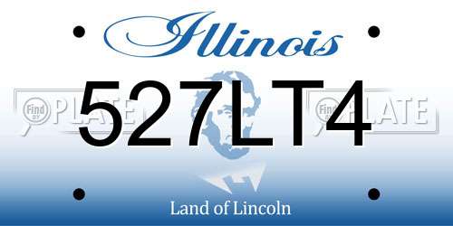 527LT4 Illinois License Plate