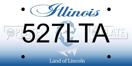 527LTA Illinois License Plate