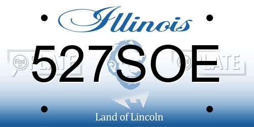 527SOE Illinois License Plate