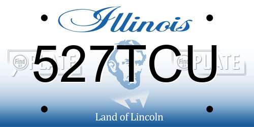 527TCU Illinois License Plate