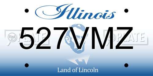 527VMZ Illinois License Plate