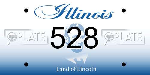 528 Illinois License Plate