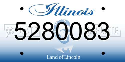 5280083 Illinois License Plate