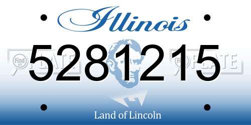5281215 Illinois License Plate