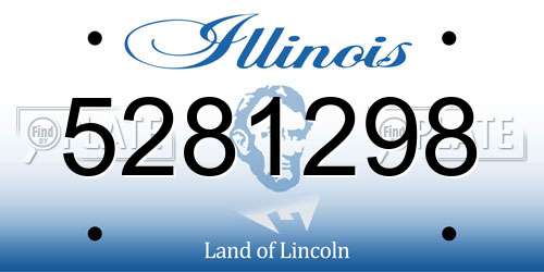 5281298 Illinois License Plate