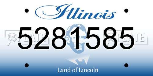 5281585 Illinois License Plate