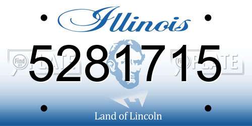 5281715 Illinois License Plate