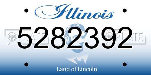 5282392 Illinois License Plate