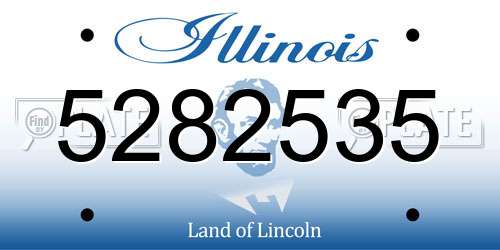5282535 Illinois License Plate