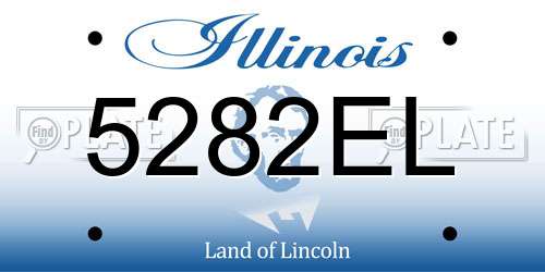 5282EL Illinois License Plate