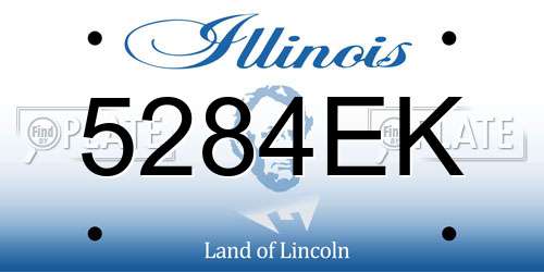 5284EK Illinois License Plate