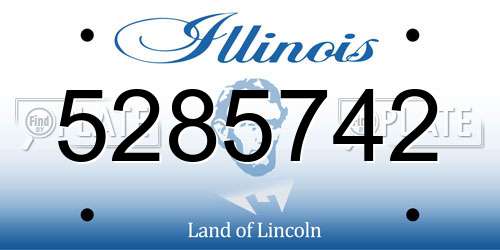 5285742 Illinois License Plate