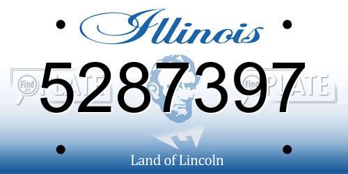 5287397 Illinois License Plate