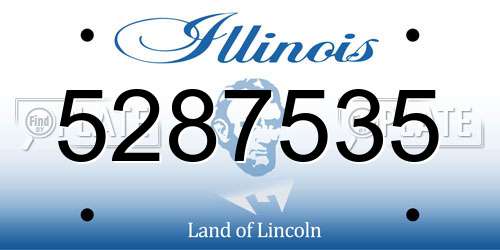 5287535 Illinois License Plate
