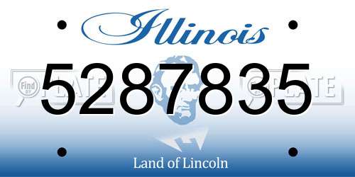 5287835 Illinois License Plate